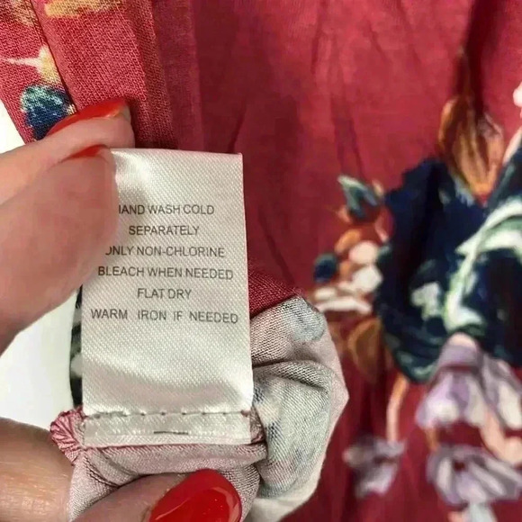 Daniel Rainn Womens Elura Top Rust S Floral Vneck Lace Knit Boho Versatile NWOT - Picture 7 of 12